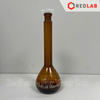 Bình định mức Nâu nút nhựa ONELAB 10 25 50 100 250 500 1000 2000 ml, dùng định mức mẫu thí nghiệm, có VAT