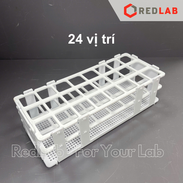 Giá đỡ ống nghiệm nhựa ONELAB nhiều vị trí đựng ống nghiệm, ống ly tâm Ø 13 16 20 25 30 mm, có VAT