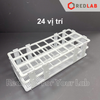 Giá đỡ ống nghiệm nhựa ONELAB nhiều vị trí đựng ống nghiệm, ống ly tâm Ø 13 16 20 25 30 mm, có VAT