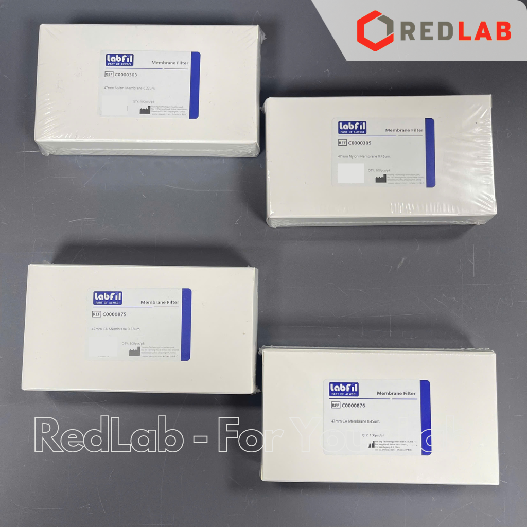 [Hộp 100 tờ] Màng lọc vi sinh CA MCE NYLON Labfil ALWSCI membrane filter đường kính 47mm lỗ lọc 0.22um / 0 45um có VAT