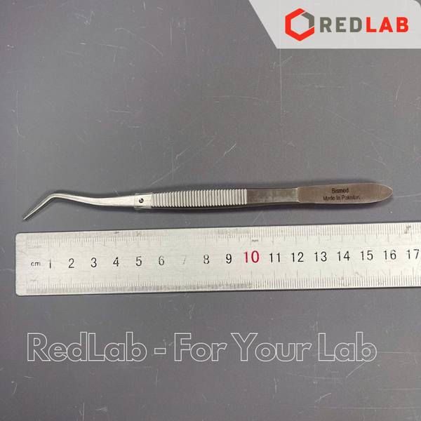 Nhíp nha / nhíp cong đầu nhọn Pakistan 16cm, dùng trong lab thí nghiệm, có VAT