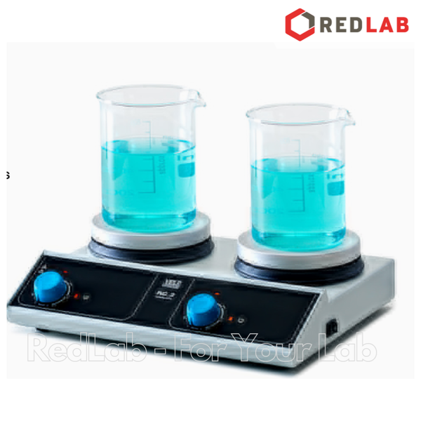 Thiết bị gia nhiệt 2 vị trí RC 2 (F20700620) hãng VELP - Ý, max 310°C, analog, mặt nhôm 135mm, 2x 15 lít (H2O), có VAT