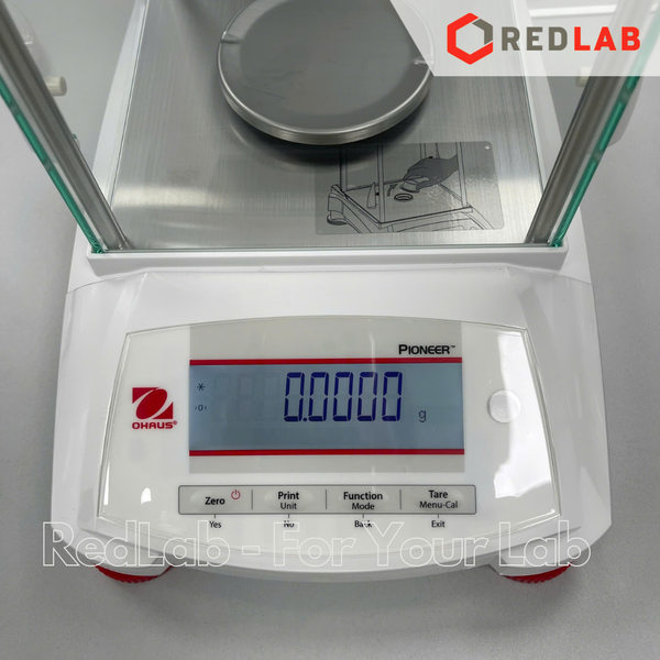 Cân phân tích điện tử 4 số lẻ hiện số 220g / 0.0001g OHAUS PX224 chuẩn Nội tự động, màn hình LCD, có VAT