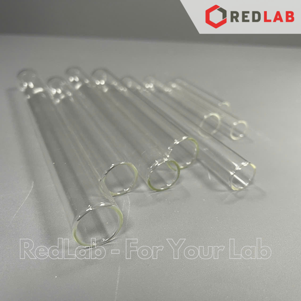 Ống nghiệm trơn không vành ONELAB Ø 12 13 16 18 20 25 30 mm, thuỷ tinh boro 3.3 chịu nhiệt, có VAT