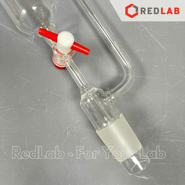 Bình lắng gạn hình trụ BIOHALL khóa nhựa PTFE 50 100 250 500 1000 ml - 2 đầu nhám 29/32, thủy tinh boro 3.3, có VAT