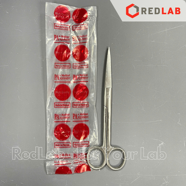 Kéo thẳng 2 đầu nhọn Pakistan 12 14 16 18 20 cm, dùng trong lab thí nghiệm, có VAT