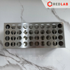 Giá đỡ ống nghiệm inox ONELAB 60 40 24 21 vị trí đựng ống nghiệm, ống ly tâm Ø 16 20 25 30 mm, có VAT