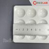 Đĩa nhựa 12 vị trí ONELAB 119x94x10mm, đĩa lõm 12 lỗ dùng trong thí nghiệm, có VAT