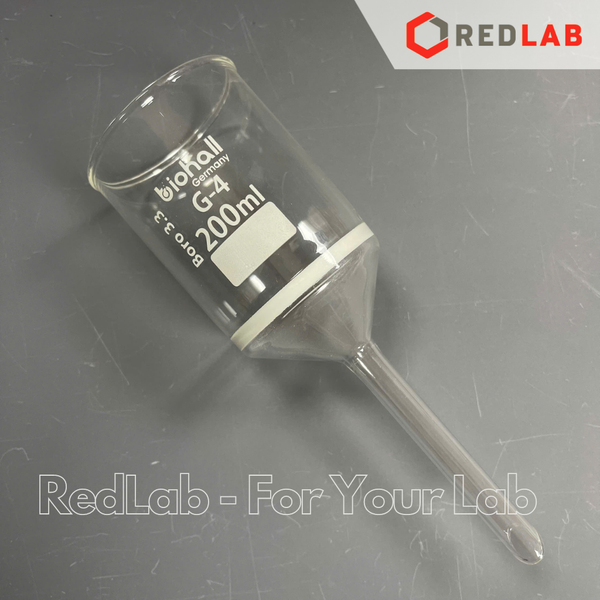 Phễu lọc xốp BIOHALL Class A 35 80 200 500 1000 ml, Porosity G3 / G4, thủy tinh boro 3.3, có VAT