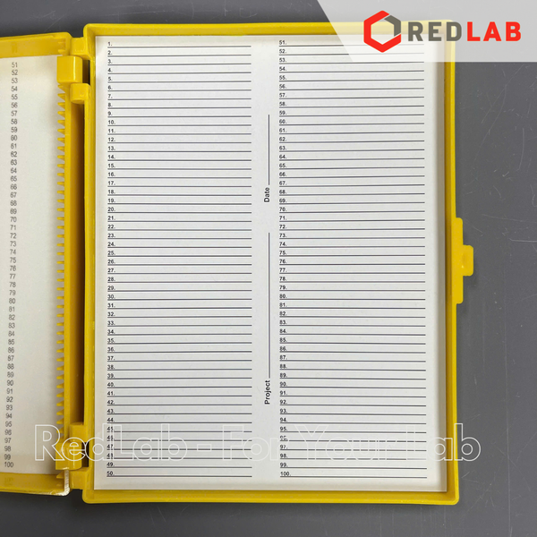 Hộp đựng lam kính hiển vi 100 vị trí BIOLOGIX 41-5100 cho lam 25×75mm, Slide Storage Boxes, nhựa ABS, có VAT