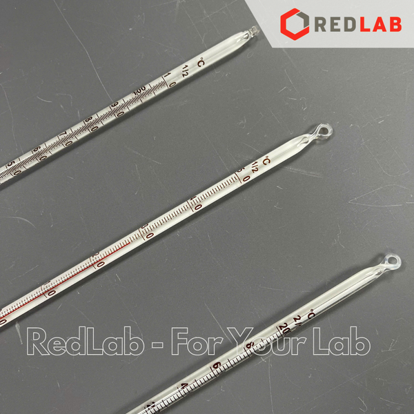 Nhiệt kế rượu ISOLAB -20 to 50°C | -20 to 110°C | -10 to 150°C | -10 to 200°C, dài 300mm, alcohol thermometer, có VAT