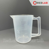 Ca nhựa PP có quai vạch nổi trắng ONELAB 100 250 500 1000 2000 3000 5000 ml, cốc đong thí nghiệm, chịu nhiệt, có VAT