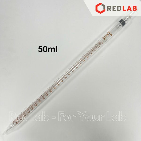 Pipet thẳng chia vạch loại dài ONELAB 0.1 0.2 0.5 1 2 5 10 15 20 25 50 ml, ống hút thủy tinh thí nghiệm, có VAT