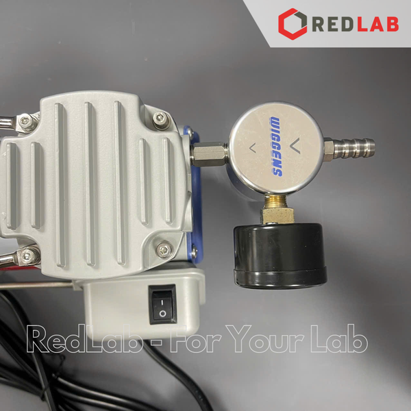 Bơm chân không - không dầu WIGGENS V400 (1167400), 34 lít/phút, 100mbar, cho thí nghiệm vi sinh... BH 12T, có VAT