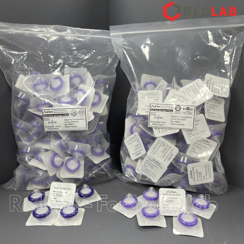Đầu lọc Syringe Nylon tiệt trùng, đường kính 33mm, lỗ lọc 0.22µm và 0.45µm Finetech Nylon033S022I và Nylon033S045I, có VAT