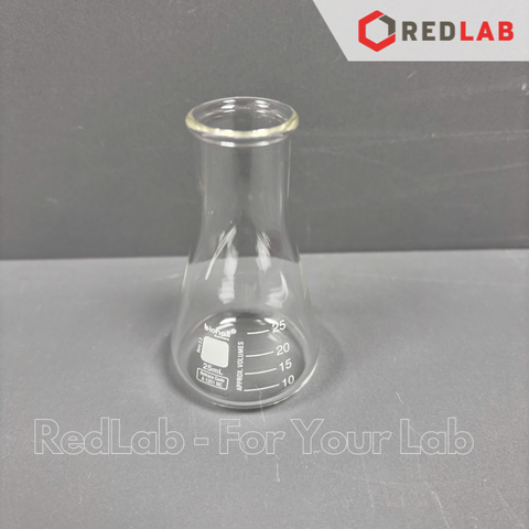 Bình tam giác miệng rộng BIOHALL 25 50 100 250 500 1000 2000 ml, bình nón - bình erlen MR, mark trắng, có VAT