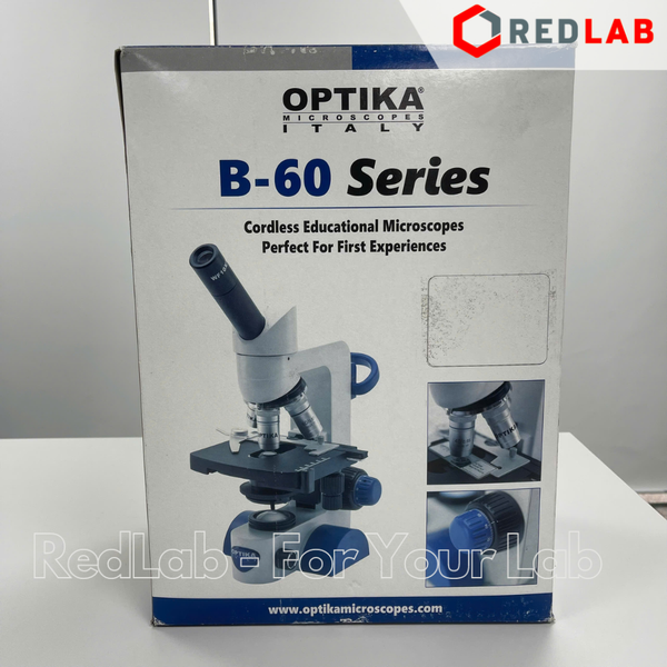 Kính hiển vi quang học 2 mắt hãng OPTIKA model B-69, Vật kính 4x 10x 40x 100x (dầu), LED 1W, có VAT