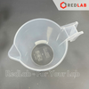 Ca nhựa PP có quai nửa vạch nổi trắng ISOLAB 250 500 1000 2000 3000 ml, cốc đong mẫu thí nghiệm, beakers with handle, có VAT