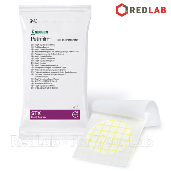 6446 / 6490 / 6491 Đĩa Petrifilm kiểm Staphylococcus coagulase dương tính NEOGEN (STX) Petrifilm Staph Express Count Plate, có VAT