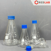 Bình tam giác nặp vặn xanh BIOHALL 50 100 150 250 500 1000 ML - GL25 GL45, chia vạch trắng, có VAT