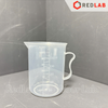 Ca nhựa Education có quai vạch nổi trắng ONELAB 100 250 500 1000 2000 3000 5000 ml, cốc đong thí nghiệm, có VAT
