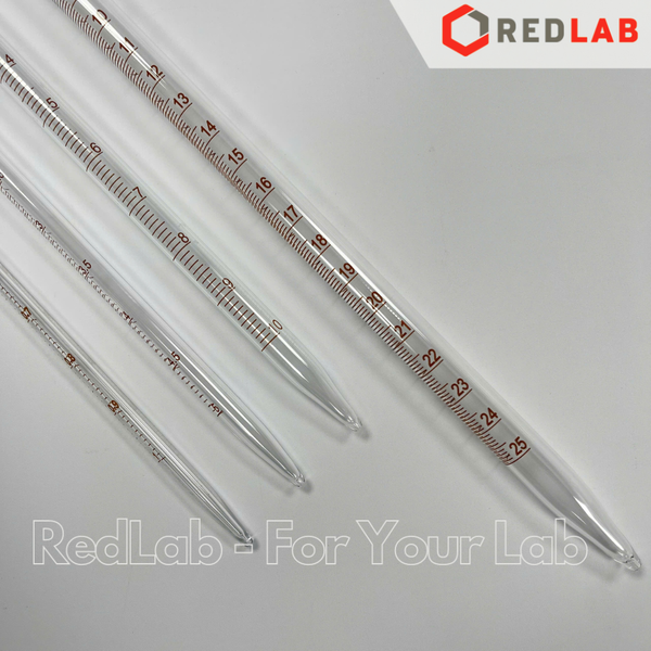 Pipet thẳng vạch nâu DURAN Class B type 1, 0.1 0.2 0.5 1 2 5 10 20 25 ml, ống hút thủy tinh kẻ vạch thí nghiệm, có VAT