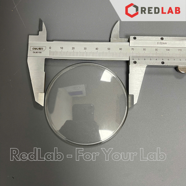 Mặt kính đồng hồ DINLAB đường kính 50 60 70 80 90 100 125 150 180 200 mm, dùng trong thí nghiệm, có VAT
