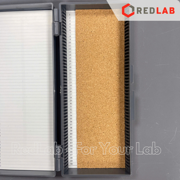 Hộp đựng lam kính hiển vi GREETMED 50 / 100 vị trí, slide box dùng lưu trữ lam trong thí nghiệm, xét nghiệm, có VAT