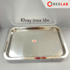 Khay inox chữ nhật 17x22x2cm, 22x32x2cm, khây đựng dụng cụ thí nghiệm, có VAT