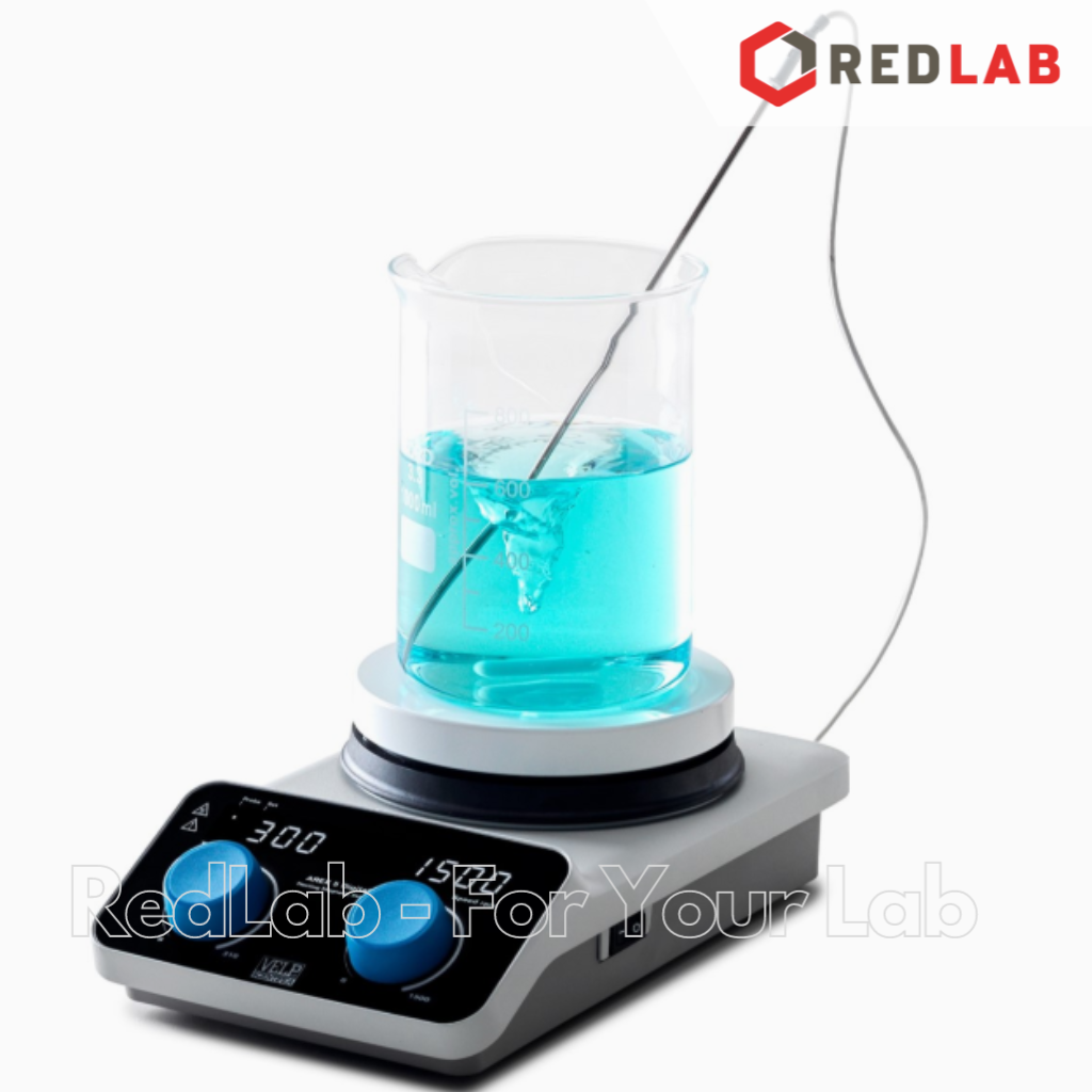 Máy khuấy từ gia nhiệt AREX 5 Digital (SB20500580) VELP – Ý, kèm đầu dò VTF, 1500 vòng/phút, 310°C, 20 lít (H2O), có VAT