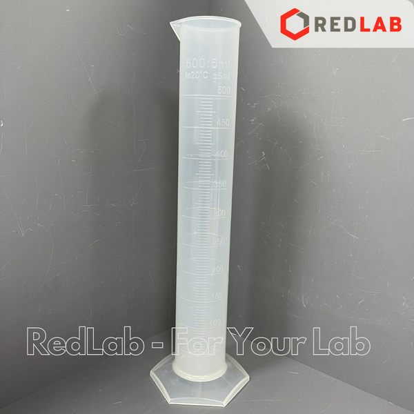 Ống đong nhựa PP vạch nổi trắng ONELAB 10 25 50 100 250 500 1000 2000 ml, đáy lục giác, chịu nhiệt, có VAT