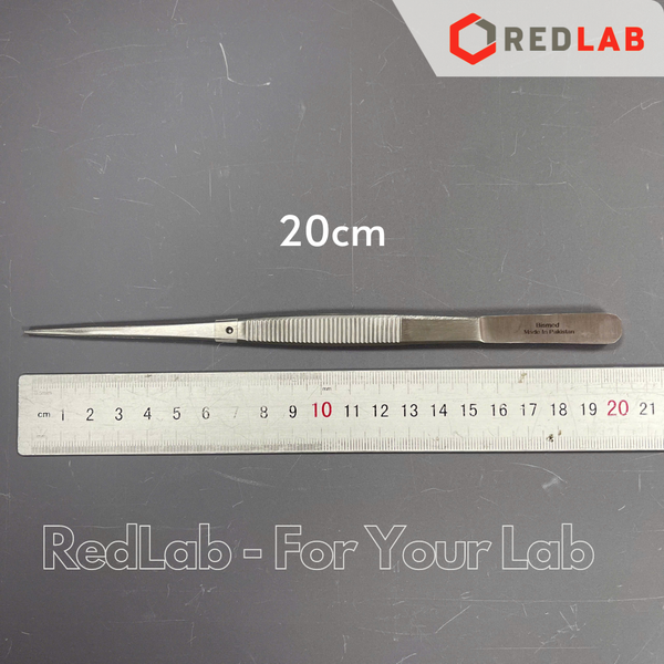 Nhíp thẳng đầu nhọn Pakistan 14 16 18 20 cm, dùng trong lab thí nghiệm, có VAT