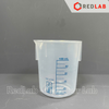 Ca nhựa PP không quai vạch in xanh ONELAB 50 100 250 500 1000 2000 3000 5000 ml, cốc đong thí nghiệm, chịu nhiệt, có VAT