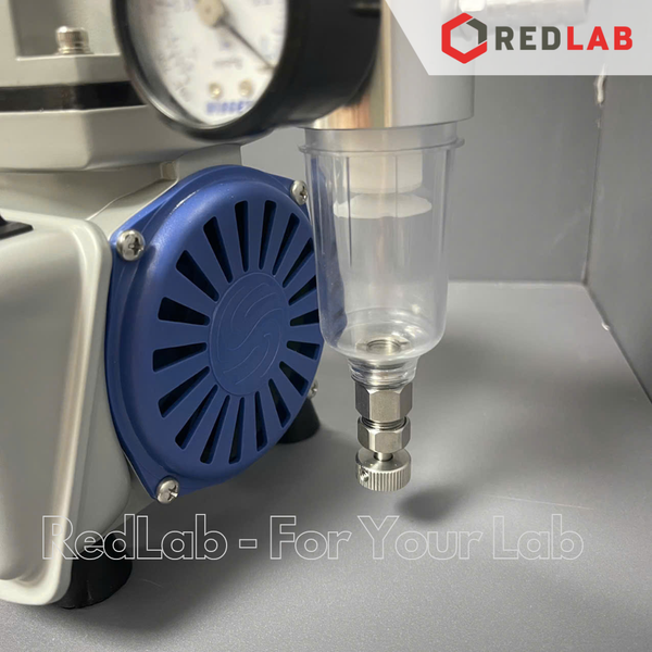 Bơm chân không - không dầu WIGGENS V400 (1167400), 34 lít/phút, 100mbar, cho thí nghiệm vi sinh... BH 12T, có VAT