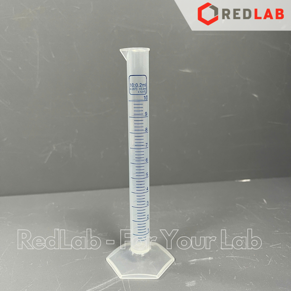 Ống đong nhựa PP in vạch xanh ONELAB 10 25 50 100 250 500 1000 2000 ml, đáy lục giác, chịu nhiệt, có VAT