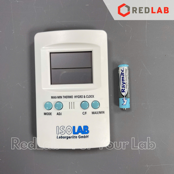 Nhiệt ẩm kế điện tử ISOLAB 060.03.001 đo từ - 50°C đến +70°C, 10% RH đến 99% RH, có VAT