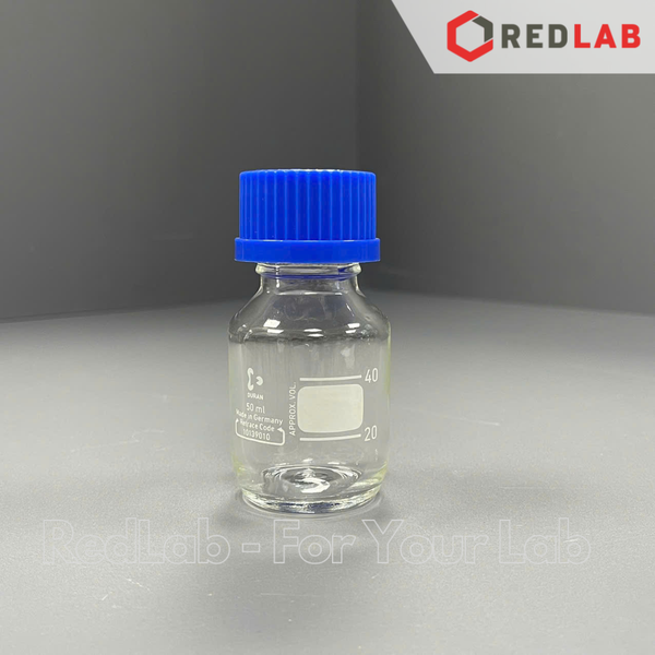 Chai trung tính trắng DURAN Class A 25 50 100 150 250 500 750 ml, 1 2 3.5 5 L nắp vặn PP xanh GL 25 32 45, có VAT