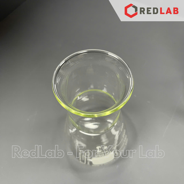 Bình tam giác cổ rộng DURAN Class A 50 100 200 250 300 500 1000 2000 ml, Wide neck Erlenmeyer, có VAT