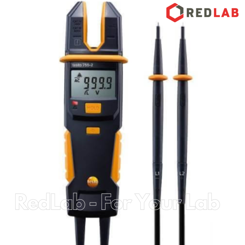 Máy kiểm tra dòng / áp TESTO 755-2 (0590 7552) dải đo 6 đến 1000 V, 0.1 đến 200 A, 30 đến 100 kOhm, chính hãng, có VAT