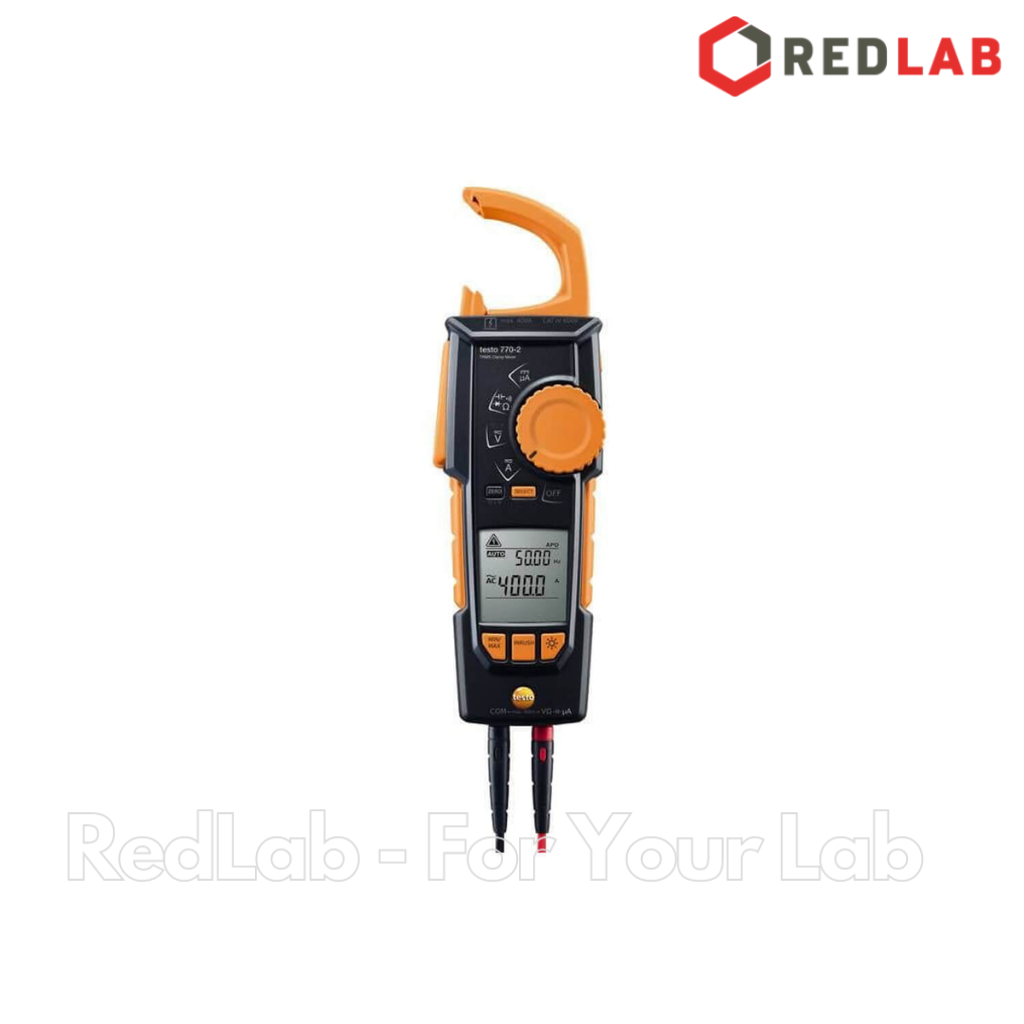Ampe Kìm đo điện TESTO 770-2 (0590 7702 ST) 1 – 600 V, 0.1 – 400.0 A, 0.1 – 40.0 MOhm, 10 nF – 100.0 μF, -20 đến +500 °C