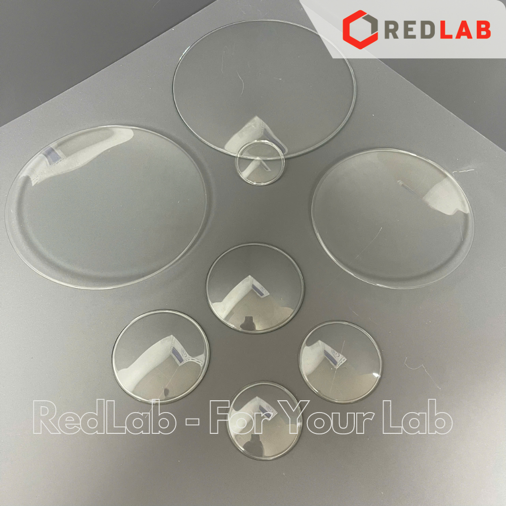 Mặt kính tròn ONELAB Ø 70 80 90 100 mm, dùng trong lab thí nghiệm, có VAT