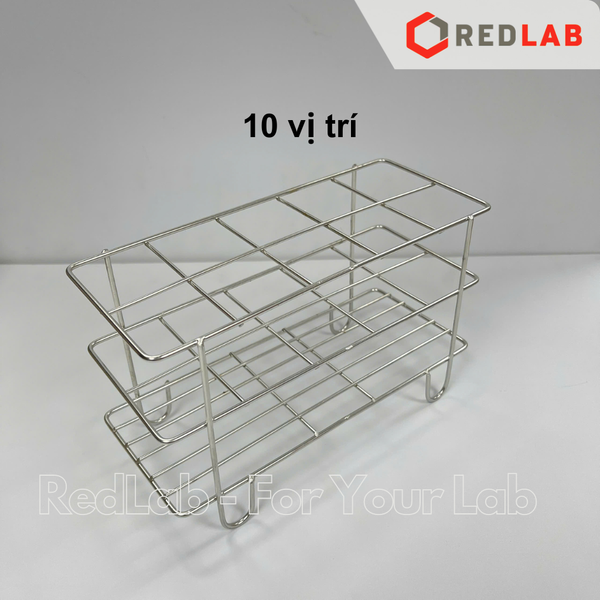 Giá đỡ ống nghiệm Inox 201 nhiều kích cỡ, cho ống đường kính 13 16 18 20 22 25 30 38 mm (kệ đựng ống ly tâm), có VAT