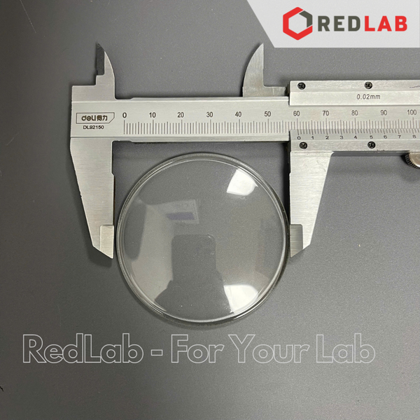 Mặt kính đồng hồ DINLAB đường kính 50 60 70 80 90 100 125 150 180 200 mm, dùng trong thí nghiệm, có VAT