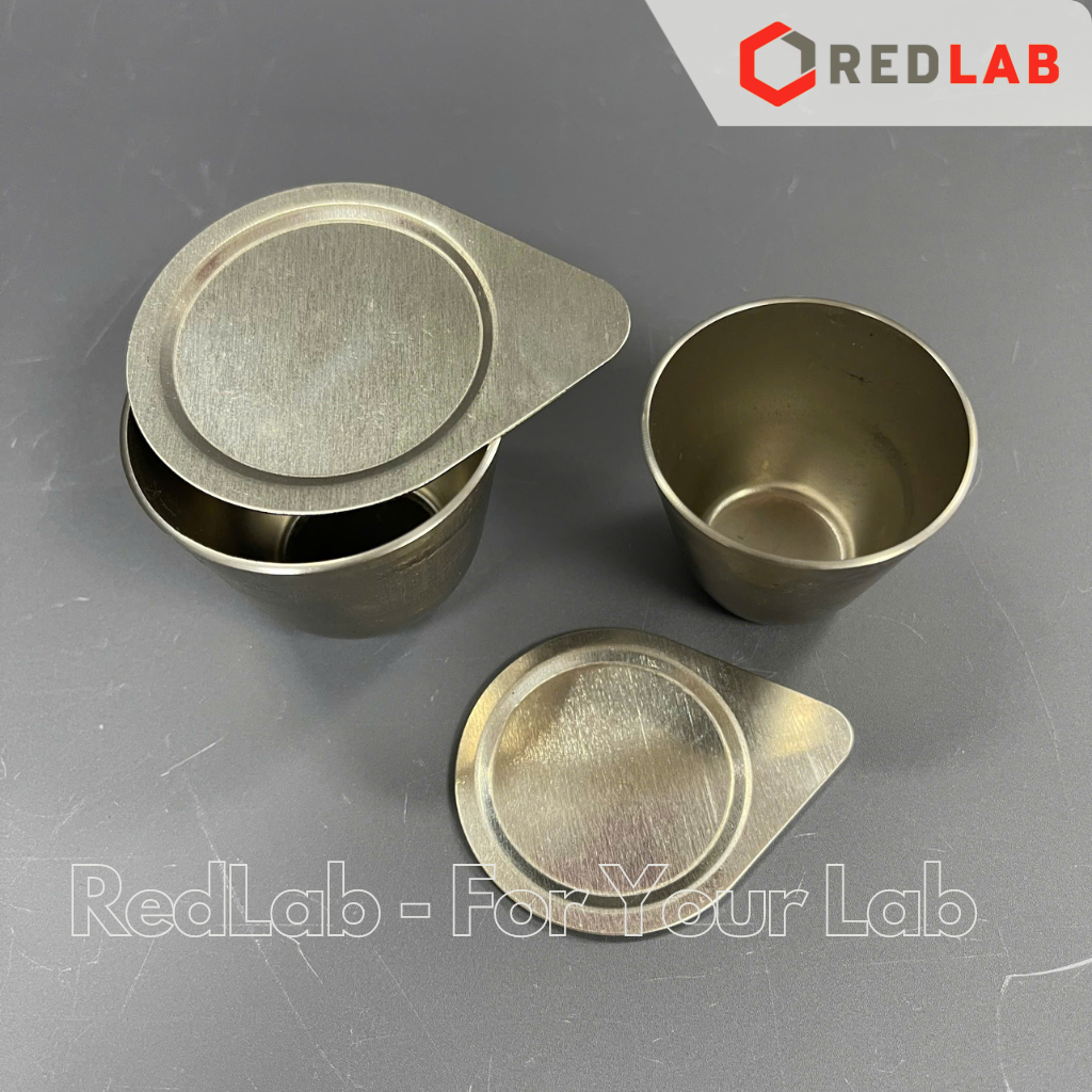Chén Niken có nắp ONELAB 30ml 50ml, chén nung mẫu thí nghiệm chịu nhiệt độ cao, có VAT