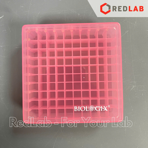 Hộp trữ lạnh 100 vị trí BIOLOGIX 90-9100 nhựa PP, chịu nhiệt -86°C đến hấp 121°C (La-Pha-Pack) có VAT