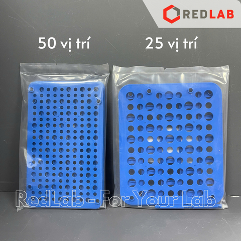 Giá đựng ống ly tâm 15ml / 50ml BIOLOGIX (giá đỡ ống falcon 25 / 50 vị trí) nhựa PP, có thể tháo lắp, có VAT