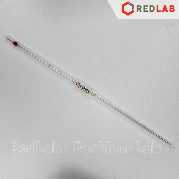 Pipet bầu 1 vạch DURAN Class AS 1 2 5 10 20 25 50 ml, ống hút thủy tinh chính xác thí nghiệm, có VAT
