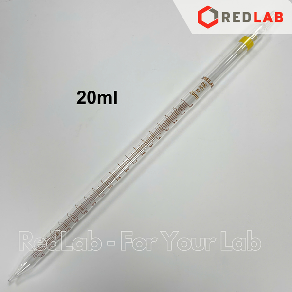 Pipet thẳng chia vạch loại dài ONELAB 0.1 0.2 0.5 1 2 5 10 15 20 25 50 ml, ống hút thủy tinh thí nghiệm, có VAT