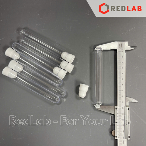 Ống nghiệm nhựa 10ml 16x100mm có nắp đậy trắng, không nhãn Khải Vân, có VAT