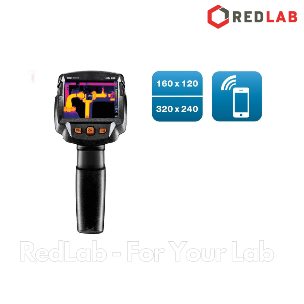 Máy ảnh nhiệt TESTO 868 (0560 8681) phân giải hồng ngoại 160 x 120 pixels, -30 đến +100° C / 0 đến +650°C, có VAT